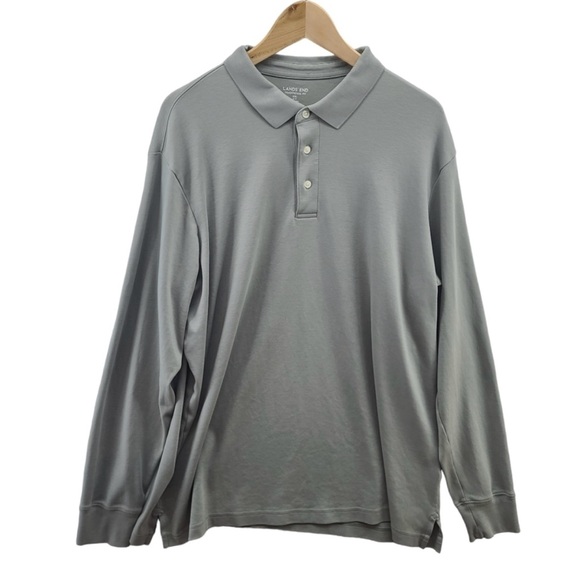 Other - Gray Long Sleeve Polo Sweater